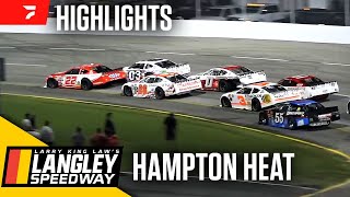 Dale Earnhardt Jr Battles Late Model Stars  Hampton Heat at Langley Speedway 72024  Highlights [upl. by Yennor]