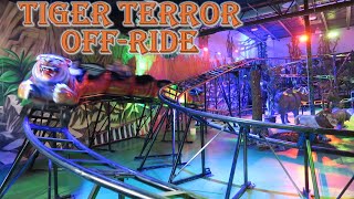 Tiger Terror OffRide Footage Safari Land Awesome Indoor Roller Coaster  NonCopyright [upl. by Ahsiea]