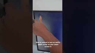 Remove text on netflix upleft corner on your smart screen tv [upl. by Anirahs]