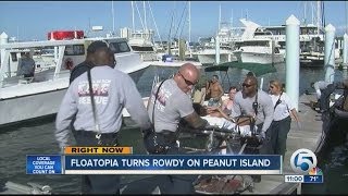 Floatopia party turn rowdy at Peanut Island [upl. by Klein120]