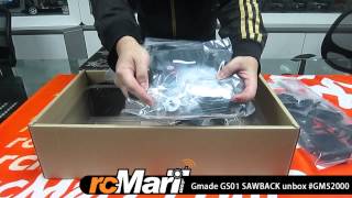 rcMart  Gmade 110 GS01 Sawback Full Time 4WD EP Crawler Car Kit GM52000 Unbox [upl. by Aronos]