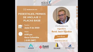 Webinar 004  Pedestales Pernos de Anclaje y Placas Base [upl. by Llerroj]