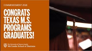 2018 Texas MS Programs Commencement Ceremony [upl. by Ydal]