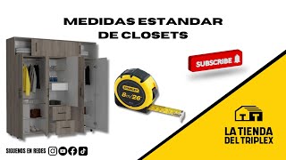 Medidas estándar para closet [upl. by Niwled834]