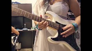 chammak challo  akon  sped up  electric guitar short cover [upl. by Landry916]