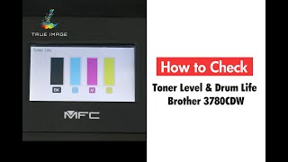 How to Check Toner Level amp Printer Drum Life on Brother MFC 3770cdw MFC 3780cdw [upl. by Merkley38]