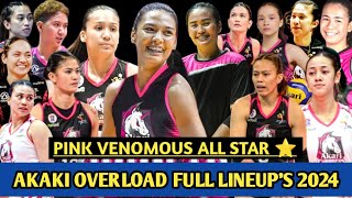 AKARI FULL LINEUPS 2024 PVL ALL FILIPINO CONFERENCE 😲 [upl. by Rolandson]