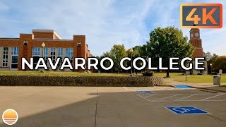 Navarro College Campus in Corsicana Texas USA An UltraHD 4K Real Time Driving Tour [upl. by Ellevart]