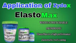 Application of Zydex Elastomax  White Stretchable Membrane  zydex waterproofing haldwani [upl. by Agueda]