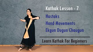 Kathak Dance Lesson 7  Learn Kathak For Beginners  Hastaks  Himani Saraswat  tutorial [upl. by Ailicec433]