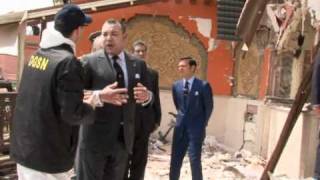 Marrakech le roi Mohammed VI sur les lieux de lattentat [upl. by Elvina]