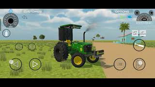 John Deere Mahindra bada tractor 🚜🚗🌄🦜🦚🎉🚜 [upl. by Emile]