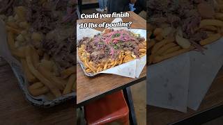 10 Pounds of Poutine Challenge at The Kroft challenge foodies travel foodshorts [upl. by Airehtfele526]