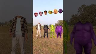 Me and monkey and dancing frog and purple fatty dog new head matching video shorts youtubeshorts [upl. by Liponis]