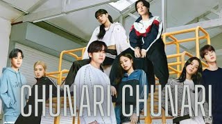 Chunari Chunari song  bts x blackpink  taennie liskook jirose jinsoo bts blackpink [upl. by Milano305]