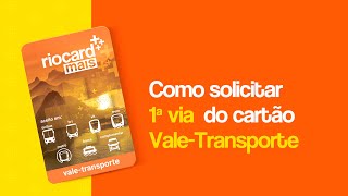 Como solicitar a primeira via do cartão ValeTransporte [upl. by Eimerej]