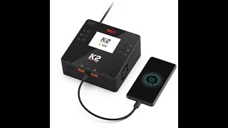 ISDT K2 AC 200W DC 500Wx2 20A Dual Channel Balance Lipo Charger Discharger for Lipo NiMh Pb Battery [upl. by Rech]