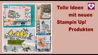 Tolle Karten mit neuen StampinUp Produkten [upl. by Nerty472]