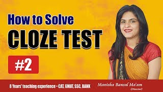 Forward Reading Concept on Cloze Test on SSC MAINS Papers Part 2 by Manisha Bansal Maam [upl. by Toblat]