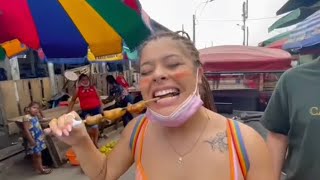 Comiendo suri en Iquitos  Vlog [upl. by Esadnac]