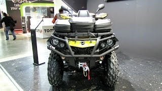 2014 Canam Outlander 650 Max XTP ATV Walkaround  2013 EICMA Milano Motorcycle Exhibition [upl. by Farris]