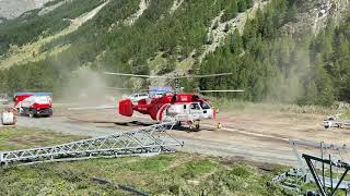 KA32a helicopter in Heliswiss Zermatt colours [upl. by Hcire891]