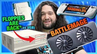 HW News  Intel Battlemage Imminent AI Rant Arrow Lake quotFixquot Xbox Handheld Floppy Case [upl. by Jermain]