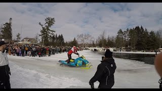 Pickerel Lake 2020 PT 2 Sleds Skimming Water [upl. by Oiraved902]