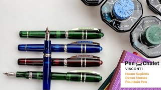 Visconti Homo Sapiens Demo Stones Fountain Pen Unboxing [upl. by Bealle]