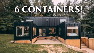 Massive 6 unit Shipping Container Home Airbnb  Woodside Container Full Tour [upl. by Veedis]