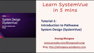 Tutorial1 What is Pathwave System Design SystemVue [upl. by Yeleak]