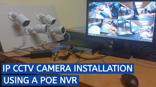 How to install IP cameras using POE NVR [upl. by Akemal]