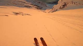 Sunset skiing in Lyngen Alps [upl. by Fanchette]