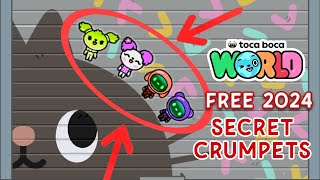 ALL FREE SECRET CRUMPETS at VOXELLA in TOCA BOCA WORLD 😍 [upl. by Losse]