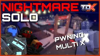 DESTROYING Multiplier X in Solo NIGHTMARE CHRISTMAS  Tower Defense X [upl. by Tom]