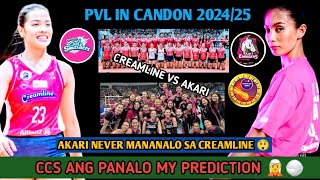 AKARI NEVER MANANALO SA CREAMLINE 100 PERCENT CCS ANG MAG WAWAGI PVL IN CANDON 202425 [upl. by Iggep]