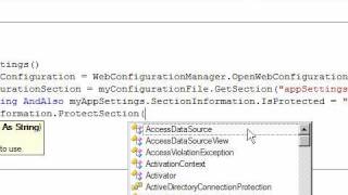 Encrypt WebConfig Sections in ASP Net  Part 1 of 2 [upl. by Mehs]