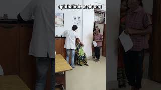 Ophthalmic assistant pmchdhambad snmmchdhanbad medicalcollegestudents medicalassistant [upl. by Newsom]