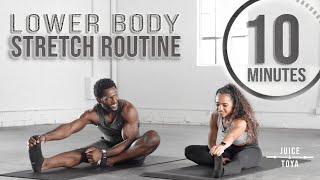 10 Minute Lower Body Stretch Routine For Tight Hamstrings amp Hip Flexors [upl. by Gnilrets]