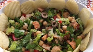 Chicken salad chickpea salad recipehigh protein chicken salad chickensalad chickpeasalad [upl. by Llirred]