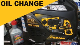 FIRMAN Inverter Generator How to Change Oil DIY [upl. by Netsew45]