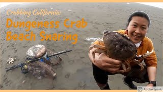 【Crabbing California】Ep4 Dungeness crab snaring Ocean Beach high tide challenge 10 surfamp6 tide [upl. by Kristof419]