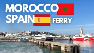 🇲🇦🇪🇸 Morocco to Spain Ferry Crossing the Strait of Gibraltar [upl. by Riti632]