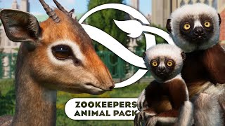 All NEW Animals amp Scenery Pieces  ZOOKEEPERS ANIMAL PACK  Planet Zoo [upl. by Neryt431]