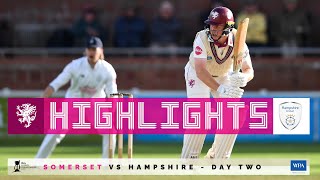 HIGHLIGHTS Somerset vs Hampshire  Day Two [upl. by Eigroeg786]