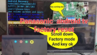 Panasonic android led tv factory reset Panasonic led tv stuck on logo problem Hanging issue [upl. by Larissa460]