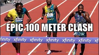 The Fastest Man IN The World  Noah Lyles VS Kishane Thompson  100 Meter Breakdown [upl. by Naenej300]