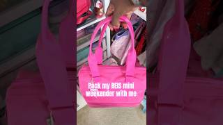 Pack my BEIS mini weekender with me packingtips packingideas minivlog beistravel packwithme [upl. by Verbenia337]