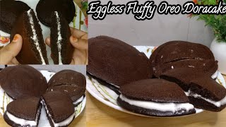 No Oven No Egg Spongy Dora Cake Recipe  5 min Oreo Doracake with 3 Ingredients Easy and Yummy [upl. by Eppie]