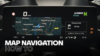 How to Use Map Navigation with the BMW Motorrad Connected App and the new 1025” TFT Display [upl. by Tildie]